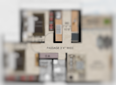 Puravankara Malabar Hill Project 2BHK Plan